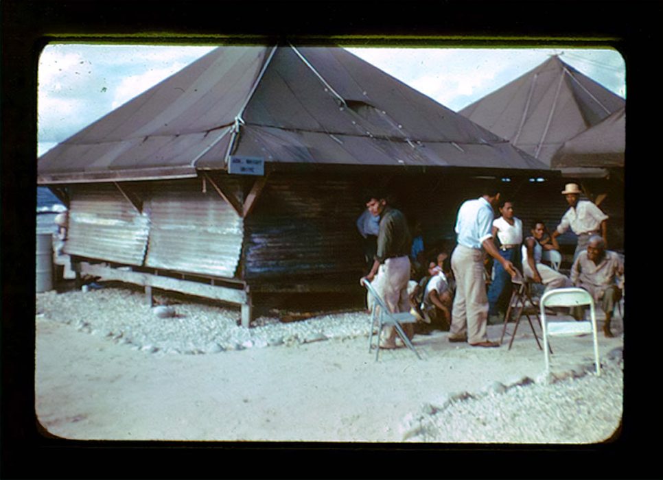 Mason, Leonard, 00.0039-K “Bikinians at Kwaj. Camp.,”